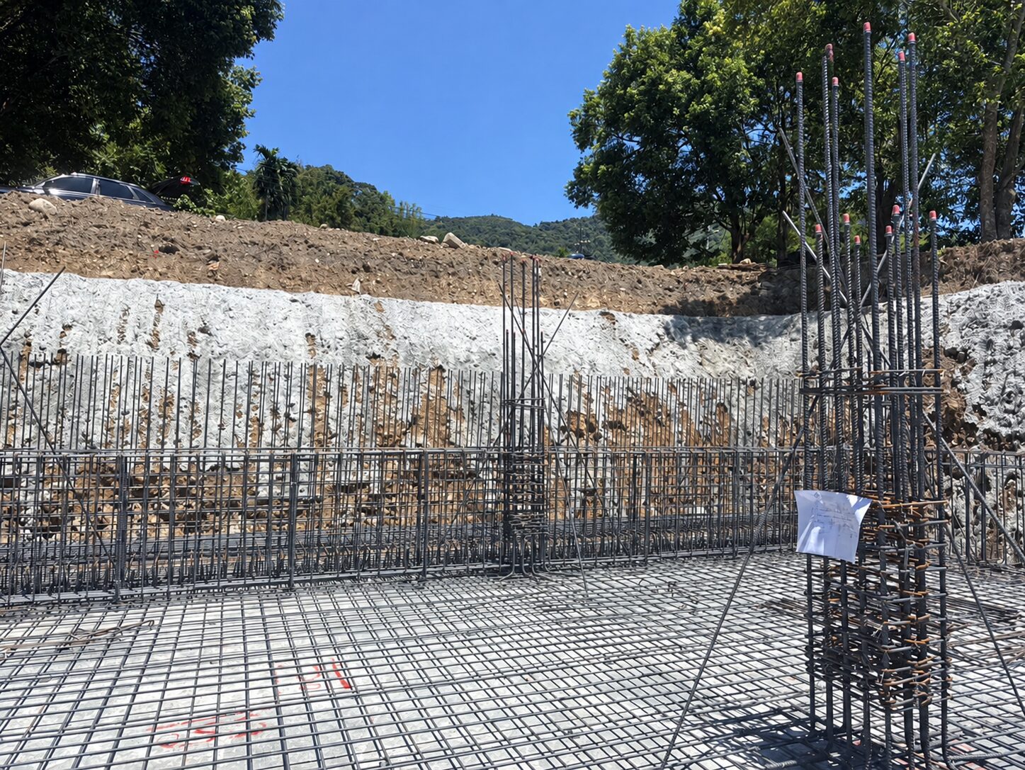 南投國姓住宅基礎鋼筋與模板